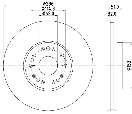 Тормозной диск DON 1441006336 PCD22722 OY3 1N изображение 0