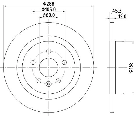 Тормозной диск DON A L67Q0A PCD22782 1441006342 изображение 0