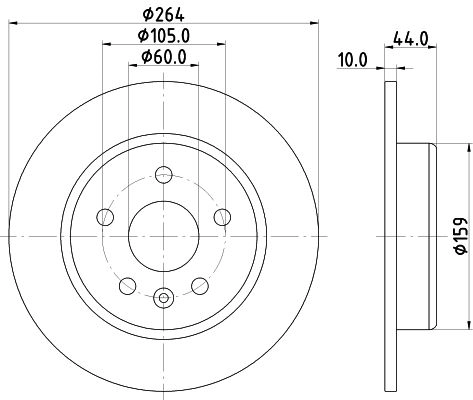Тормозной диск DON A20HM T PCD22792 1441006343