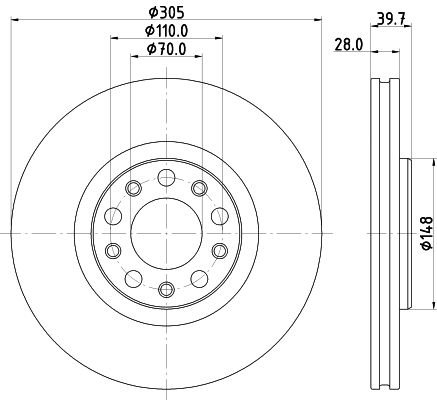 Тормозной диск DON QNUEW M4 1441006349 PCD22852 изображение 0