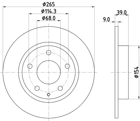 Тормозной диск DON PCD23012 ID 7BUC3 1441006365