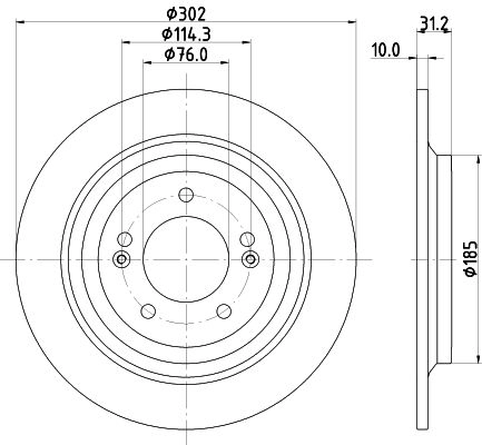 Тормозной диск DON PCD23042 Z8K0 E 1441006368