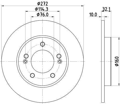 Тормозной диск DON F YYB84V 1441006370 PCD23062 изображение 0