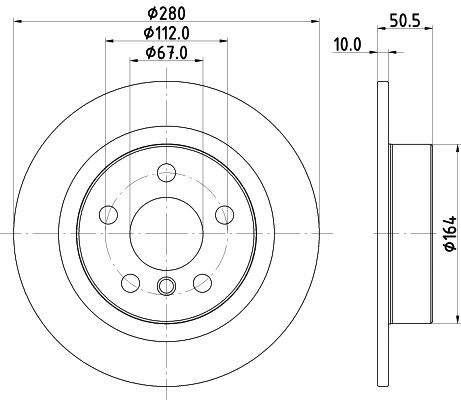Тормозной диск DON 1441006387 PCD23232 MRV I4