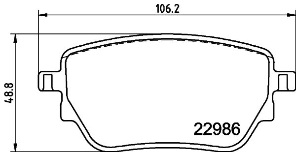 Тормозные колодки дисковые, комплект DON PCP1717 1439893613 GX 9J0S
