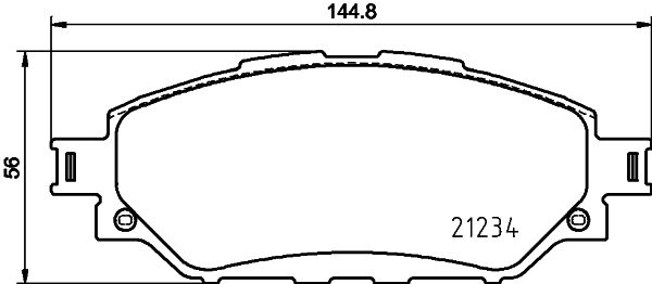Тормозные колодки дисковые, комплект DON 1439893616 M76 YMWM PCP1720 изображение 0