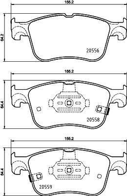 Тормозные колодки дисковые, комплект DON PCP1755 F8 RIT0S 1439893624