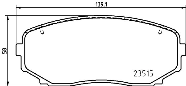 Тормозные колодки дисковые, комплект DON 1439893632 PCP1777 112L Y