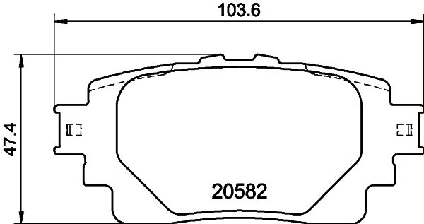 Тормозные колодки дисковые, комплект DON PCP1806 1439893647 9CD96X T