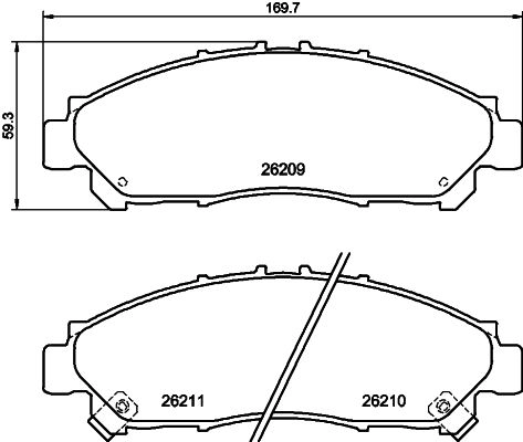 Тормозные колодки дисковые, комплект DON PCP1838 GDJ2 Z 1439893661 изображение 0