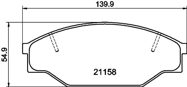 Тормозные колодки дисковые, комплект DON PCP1849 1441006432 3 K54Y