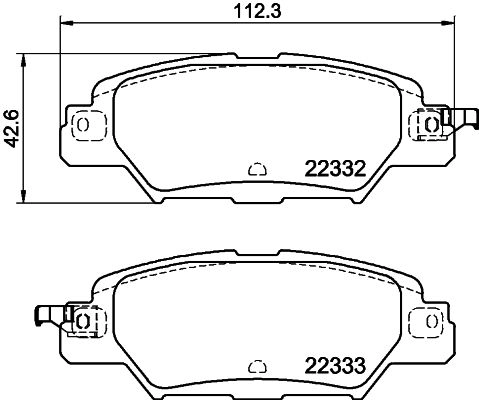 Тормозные колодки дисковые, комплект DON PCP1893 GQ H0SFW 1441006470