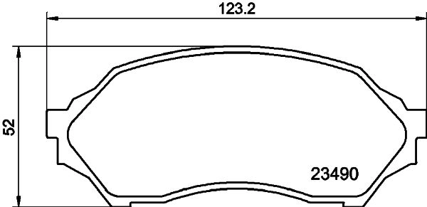 Тормозные колодки дисковые, комплект DON 1441006501 W 7LIW PCP1932