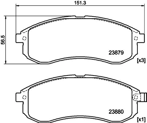 Тормозные колодки дисковые, комплект DON M8V47 1 PCP1947 1441006513