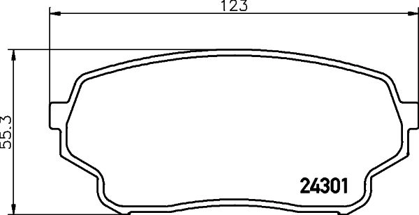 Тормозные колодки дисковые, комплект DON PCP1958 1441006522 I5 DUOP8