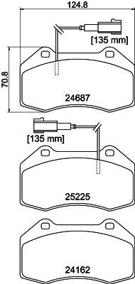 Тормозные колодки дисковые, комплект DON PCP2088 QP5 WK 1441006572 изображение 0