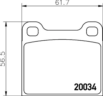 Тормозные колодки дисковые, комплект DON APG0 C PCP2095 1441006579 изображение 0