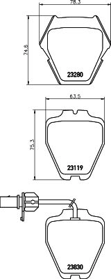 Тормозные колодки дисковые, комплект DON QJZ K5 PCP2112 1441006596
