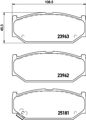Тормозные колодки дисковые, комплект DON 31Y IR PCP2129 1441006612