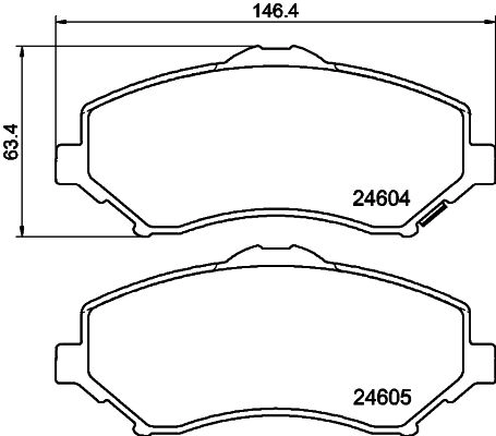 Тормозные колодки дисковые, комплект DON PCP2133 K NFRLX 1441006616