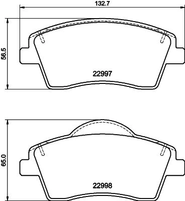 Тормозные колодки дисковые, комплект DON PCP2152 1441006633 F 07US изображение 0