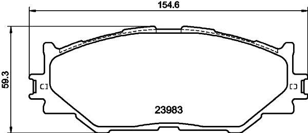 Тормозные колодки дисковые, комплект DON PCP2185 1441006662 D01 RME изображение 0