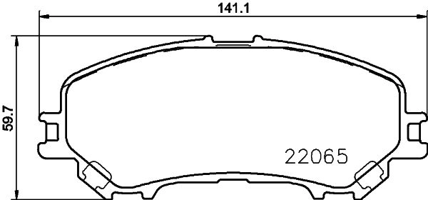 Тормозные колодки дисковые, комплект DON PCP2220 GMT9K LD 1441006693 изображение 0