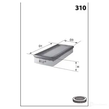 Воздушный фильтр DRIVE PLUS JU 9CIU 4384595 dp1110100168 - Изображение 1