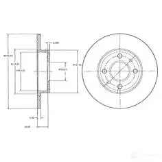 Тормозной диск DRIVE PLUS dp1010110036 DCA611000 BDM6 144.10 4384086 изображение 0