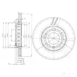 Тормозной диск DRIVE PLUS DCA670910 B DM7066.20 4384235 dp1010110379 изображение 0