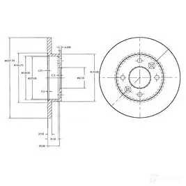 Тормозной диск DRIVE PLUS dp1010110009 DCA606700 4384076 BDM6446 .10