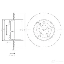 Тормозной диск DRIVE PLUS dp1010110091 4384105 BDM6 668.10 DCA654700