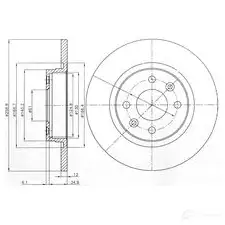 Тормозной диск DRIVE PLUS 4384185 dp1010110261 BDM732 2.10 DCA680900 изображение 0