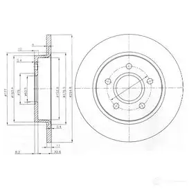 Тормозной диск DRIVE PLUS dp1010110238 BDM704 1.10 DCA684600 4384174