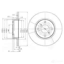 Тормозной диск DRIVE PLUS DCA662100 4384147 dp1010110187 BDM685 7.10 изображение 0