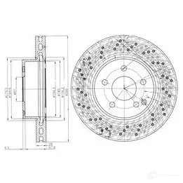 Тормозной диск DRIVE PLUS BDM7393. 20 dp1010110568 DCA6106810 4384303 изображение 0