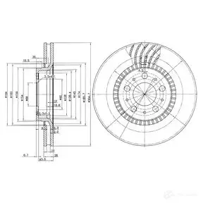 Тормозной диск DRIVE PLUS DCA659110 dp1010110787 B DM6846.20 4384383 изображение 0