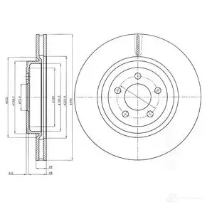 Тормозной диск DRIVE PLUS DCA6126910 4384290 dp1010110524 BD M7480.20