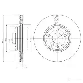 Тормозной диск DRIVE PLUS B DM7485.20 DCA6129210 4384320 dp1010110619