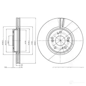 Тормозной диск DRIVE PLUS BDM7474. 20 DCA6121810 4384313 dp1010110595