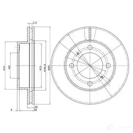 Тормозной диск DRIVE PLUS DCA653910 BDM6 640.20 dp1010110576 4384307