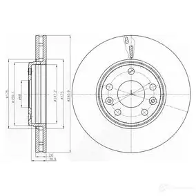 Тормозной диск DRIVE PLUS DCA6134410 BD M7546.20 4384327 dp1010110629