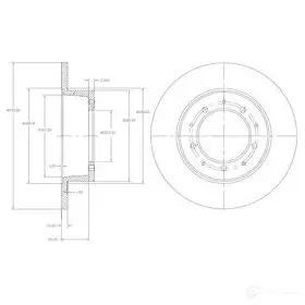 Тормозной диск DRIVE PLUS 4384103 BD M6061.10 DCA633300 dp1010110087