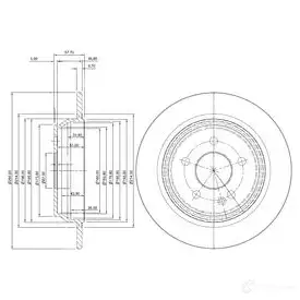 Тормозной диск DRIVE PLUS BDM70 40.10 DCA667800 4384166 dp1010110227 изображение 0