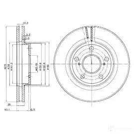 Тормозной диск DRIVE PLUS 4384336 DCA684210 dp1010110661 BDM6876.2 0