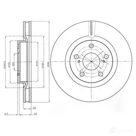 Тормозной диск DRIVE PLUS DCA6118910 4384282 dp1010110511 BD M7424.20 изображение 0