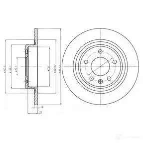 Тормозной диск DRIVE PLUS BDM7 538.10 dp1010110314 4384209 DCA6131500
