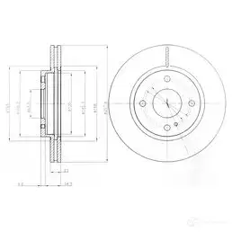 Тормозной диск DRIVE PLUS dp1010110620 DCA6129910 BDM7454 .20 4384321 изображение 0