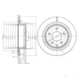 Тормозной диск DRIVE PLUS DCA699810 BD M7208.20 4384262 dp1010110434