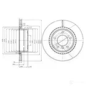 Тормозной диск DRIVE PLUS DCA6123110 4384249 BDM733 4.20 dp1010110399